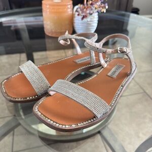 🔥Steve Madden Rhinestone Sandals – Size 8.5 – Used🔥